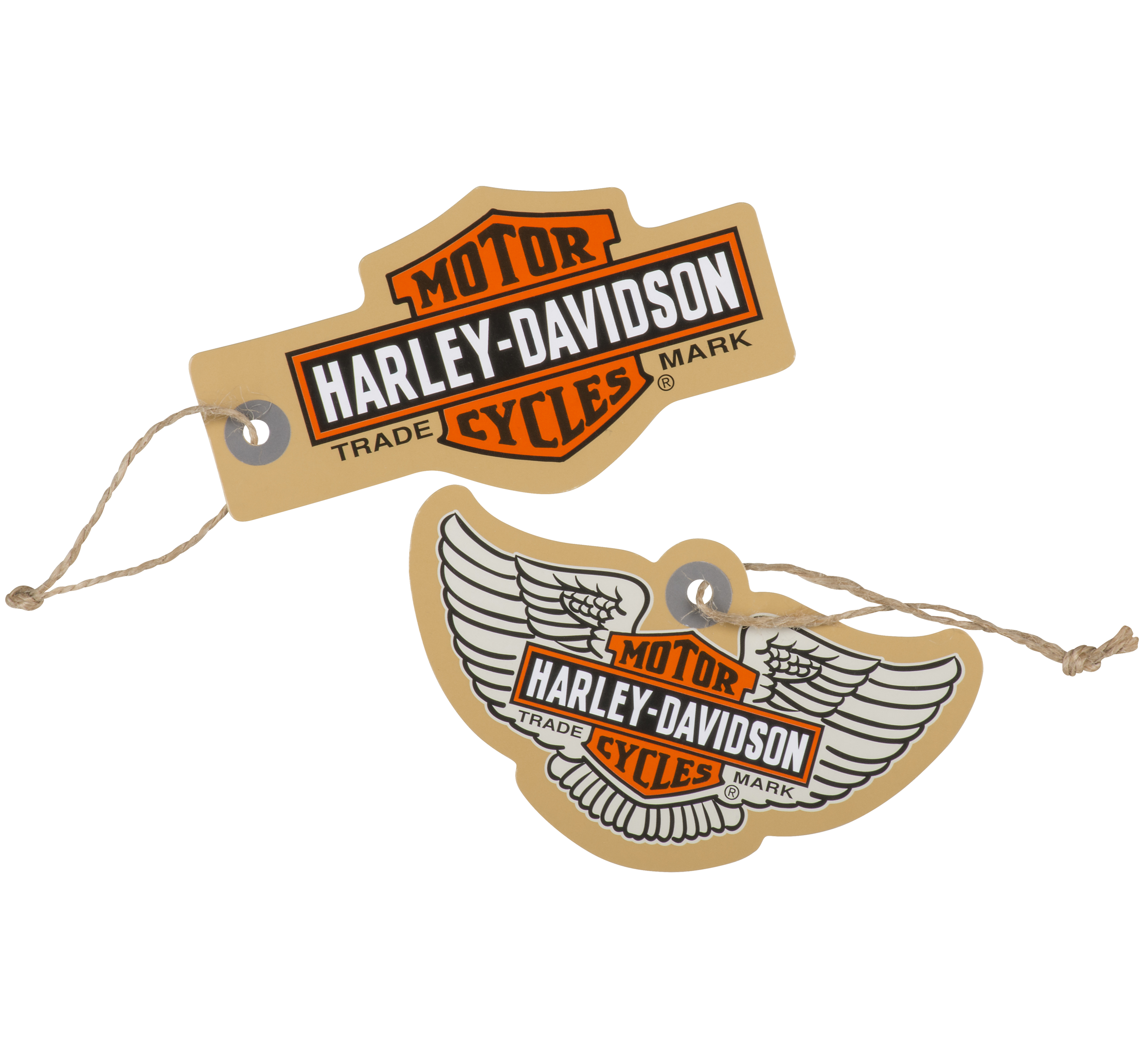 Trademark Winged Bar Shield Gift Tags 98784 21vx Harley Davidson Usa