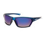 Rectangular Sunglasses - Matte Blue Gradient Smoke -