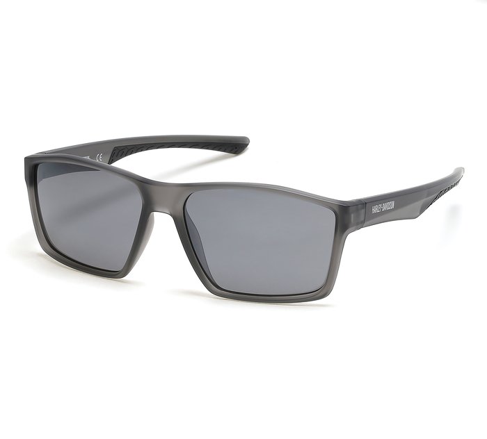 Casual Square Sunglasses - Smoked Grey 1