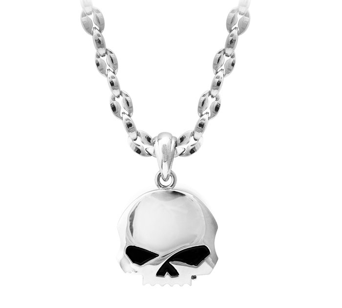 Men's Steel Skull Necklace 1