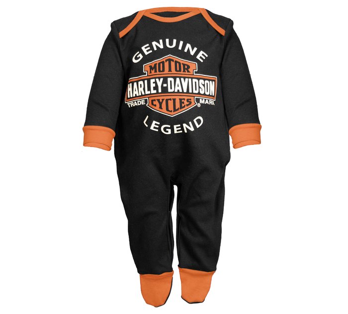 Infant Boy's Interlock Footed Coverall 1