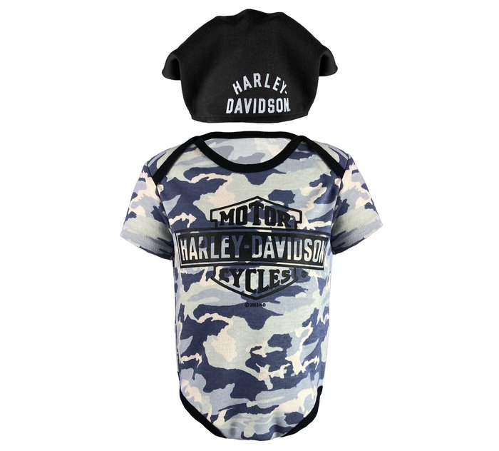 Infant Boy's Printed Knit Camo with Doo Rag 1