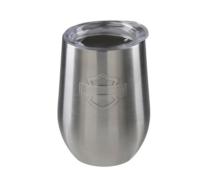 Silhouette Bar & Shield Stainless Wine Tumbler 1