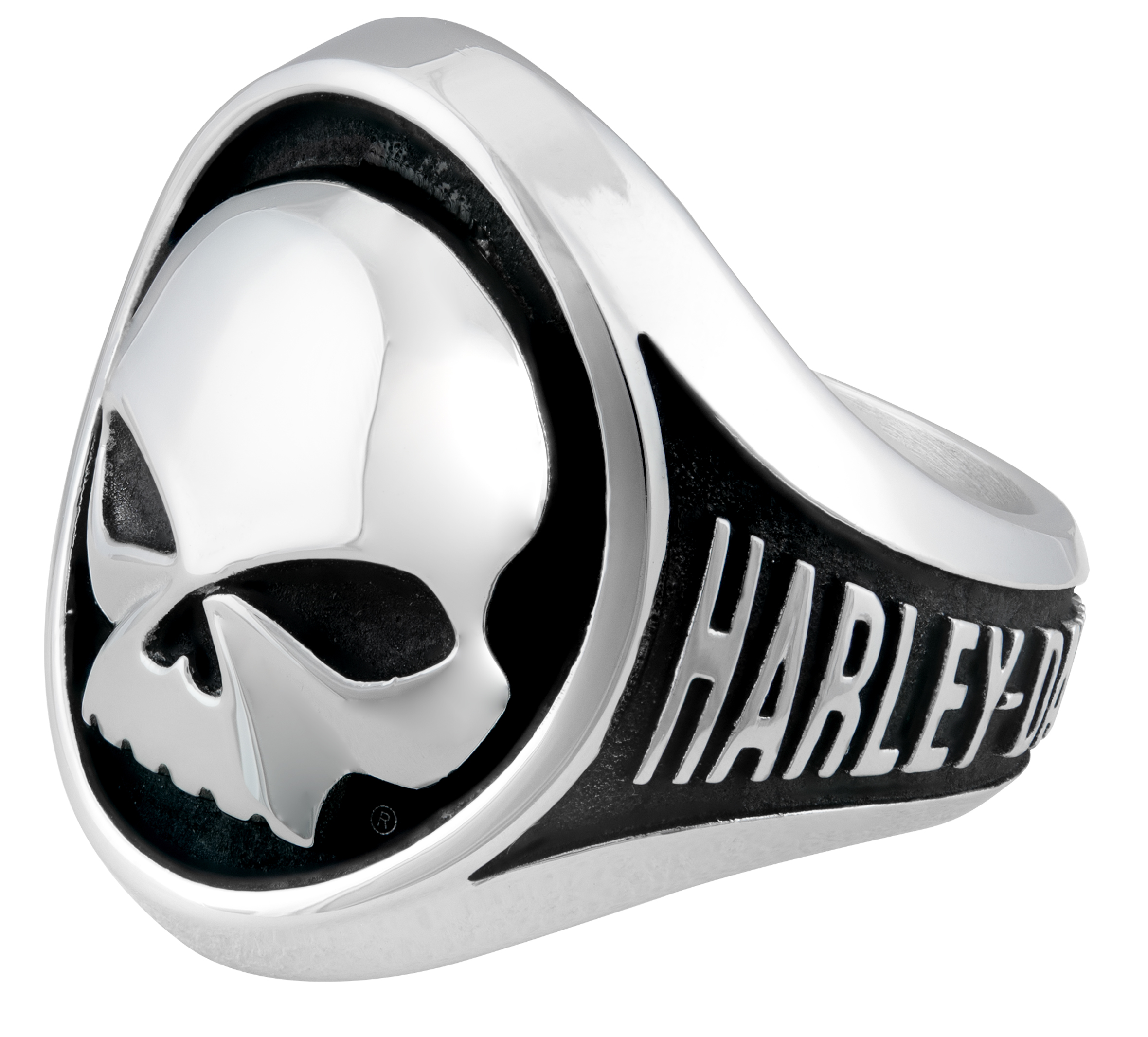 HUGE Polished Silver Skull Ring Stainless Steel Harley Biker  Multiple Sizes 