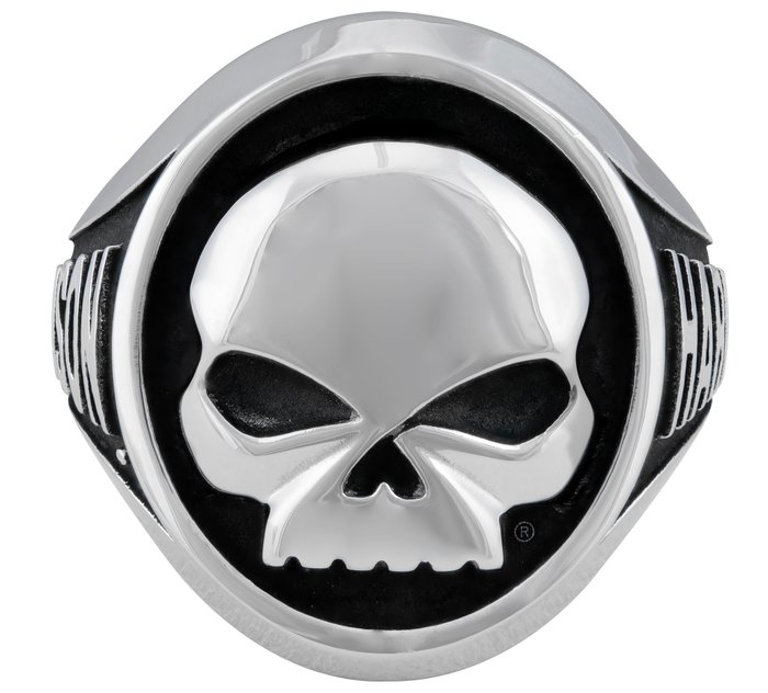 Men's Steel Large Skull Ring 1