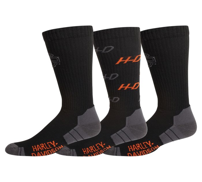 H-D Riding Crew 3-Pack Sock Set 1
