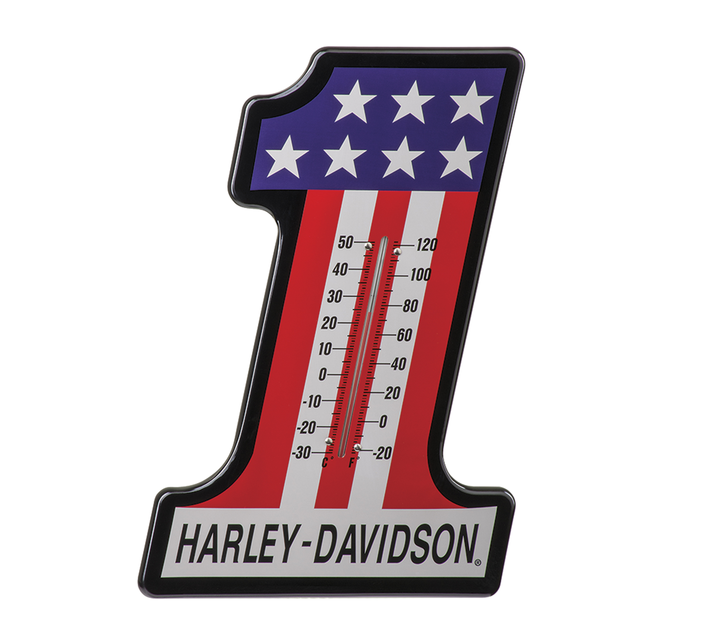 Wall Thermometer, Harley Davidson Motor Cycles Garage - Then Retro