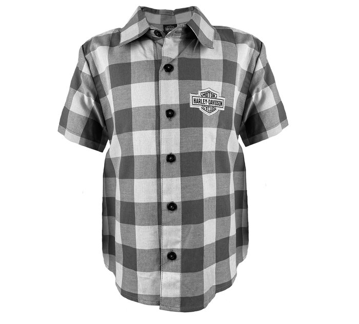 Toddler Plaid Short Sleeve Shirt 1