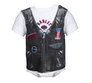 Infant Girl's Printed Faux Vest Creeper
