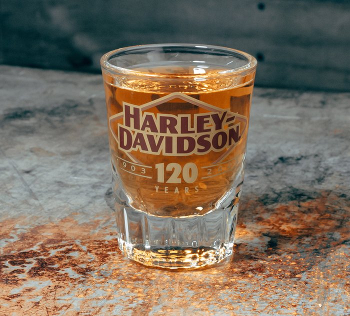 H-D Harley Davidson 1903 Tumbler & Shot Glass Set
