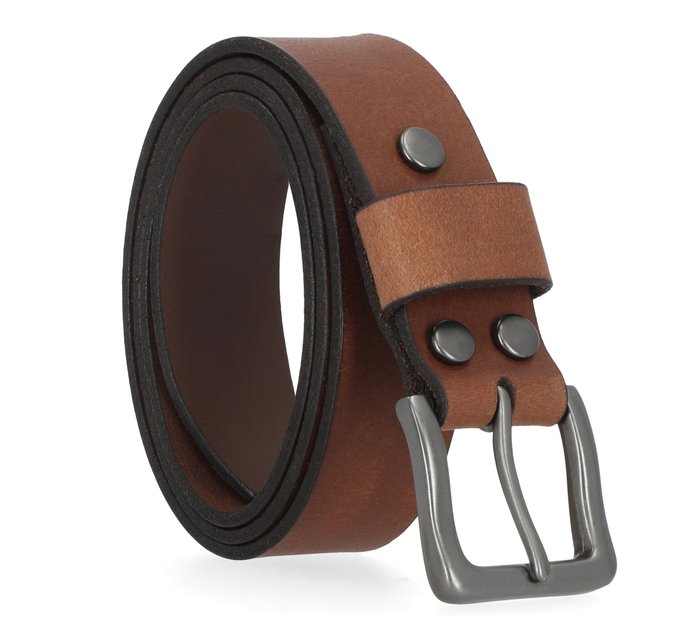 Women's 120th Pebble Snap On Leather Buckle Belt 1