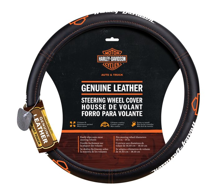 Leather Steering Wheel Cover 1