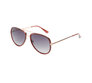 Plastic and Metal Combination Oval Sunglasses - Rose