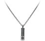 Pyramid Steel Stud Small Cylinder Necklace