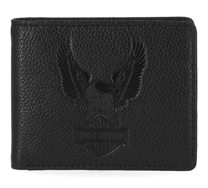Men's Pebble Classic Eagle Leather Billfold Wallet 1
