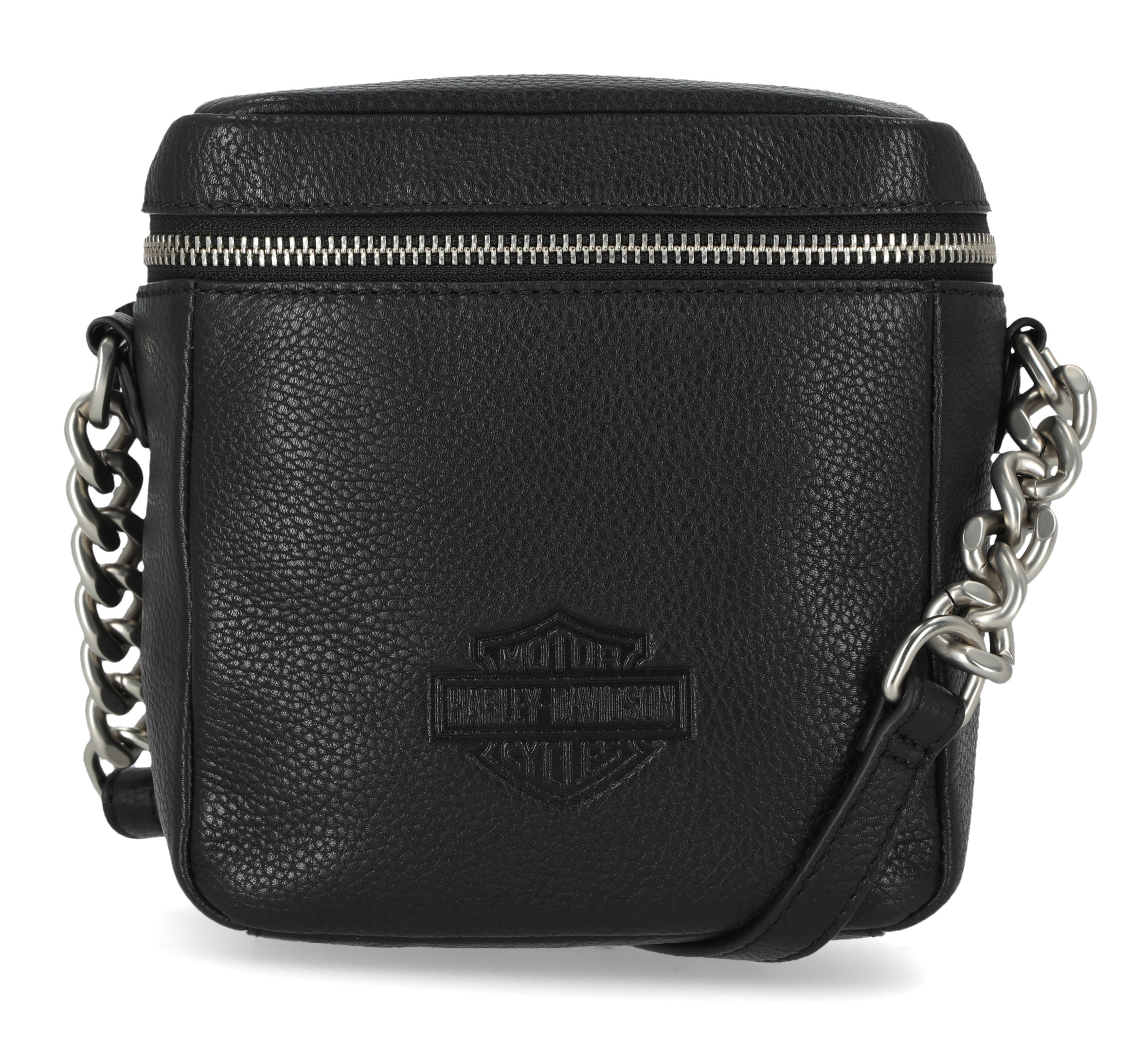 Harley-Davidson Women's Iconic Bar & Shield Chain Crossbody Bag, Black