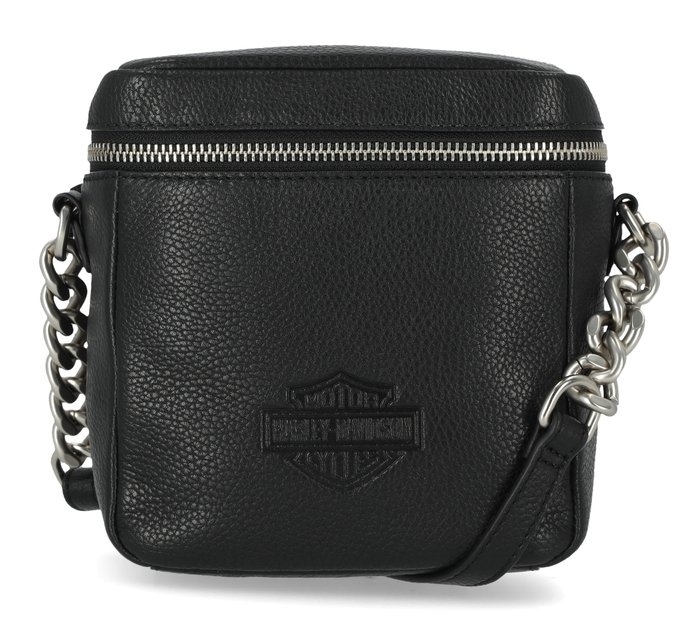 Women's Iconic Leather Bar & Shield Chain Crossbody Bag 1