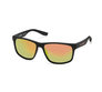 Casual Rectangular Sunglasses in Black w/Orange Lens