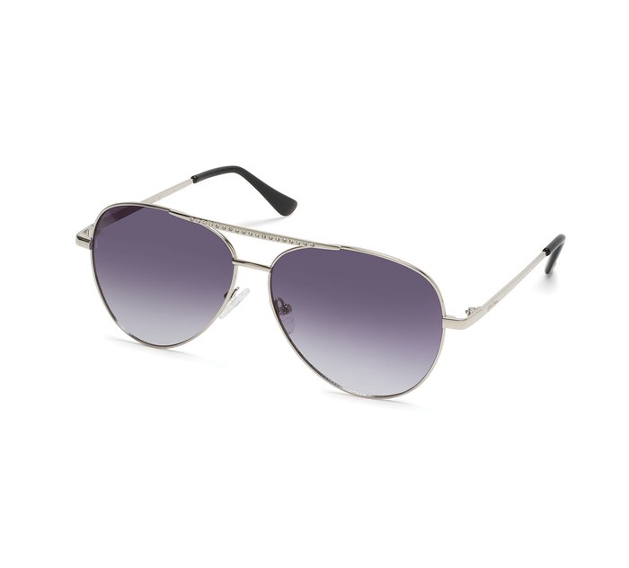 Casual Aviator Sunglasses in Silver 1