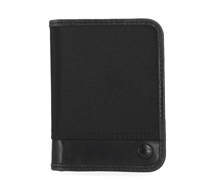 Men's Classic Codura Vertical Bifold Black Wallet 1