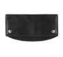 Men's Smooth Grain Flap Long Black Leather Wallet