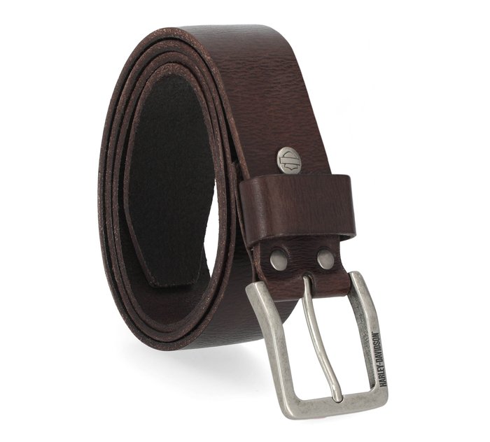 Men's Oversized HD Emboss Saddle Leather Belt 1