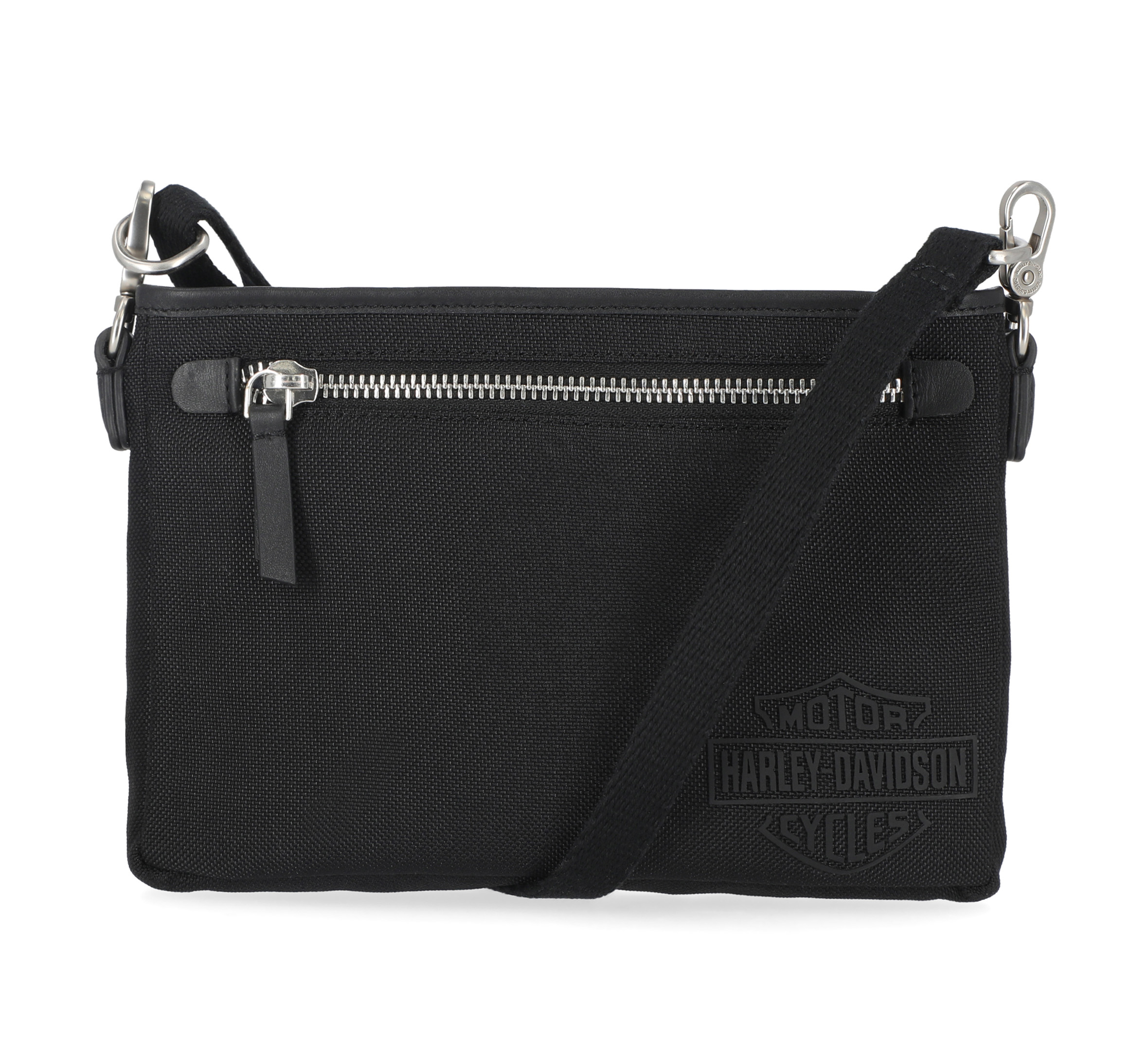 Harley Davidson Black Leather Fringe Clip-on Belt Loop or Shoulder Purse  Handbag