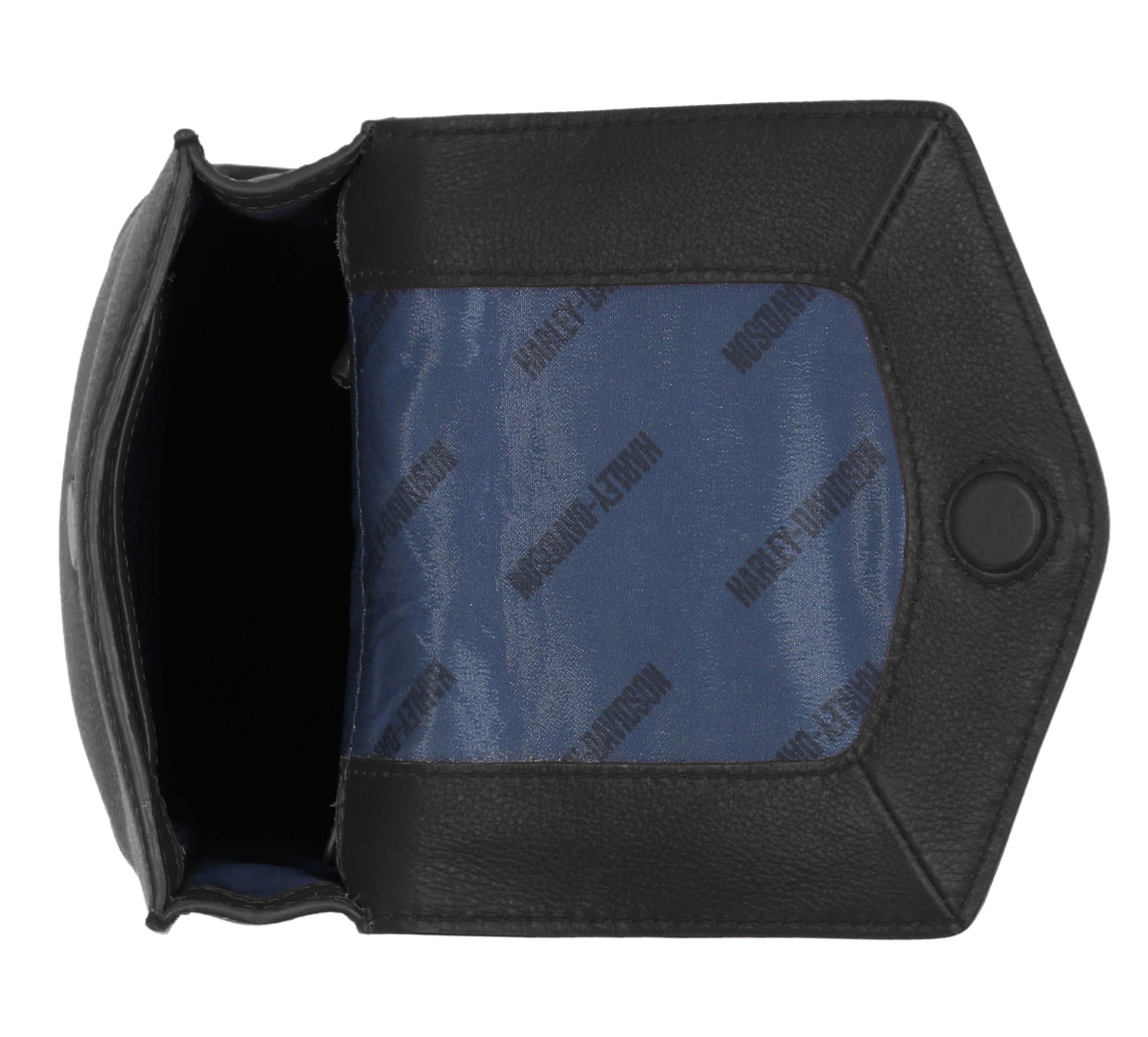 Women's Iconic Bar & Shield Chain Hip Leather Bag