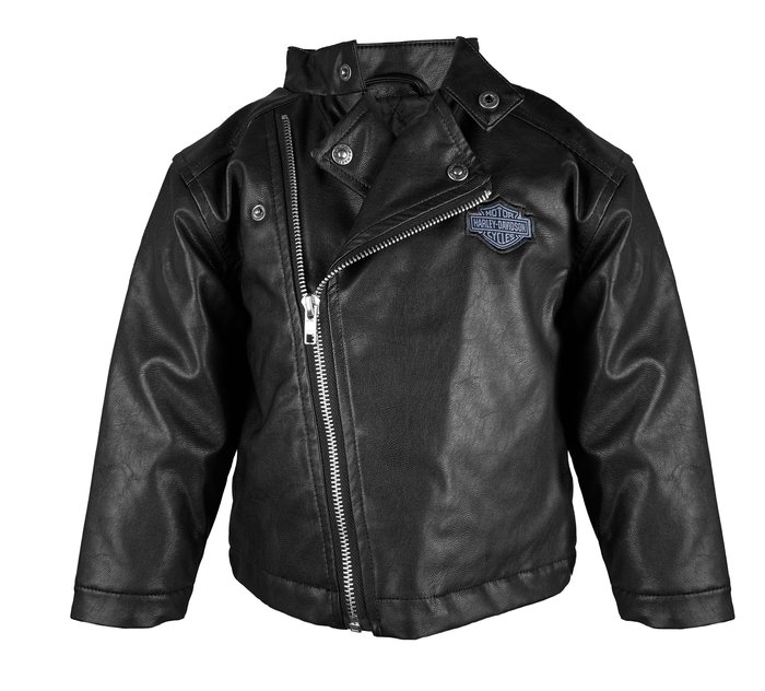 Infant Faux Leather Biker Jacket 1