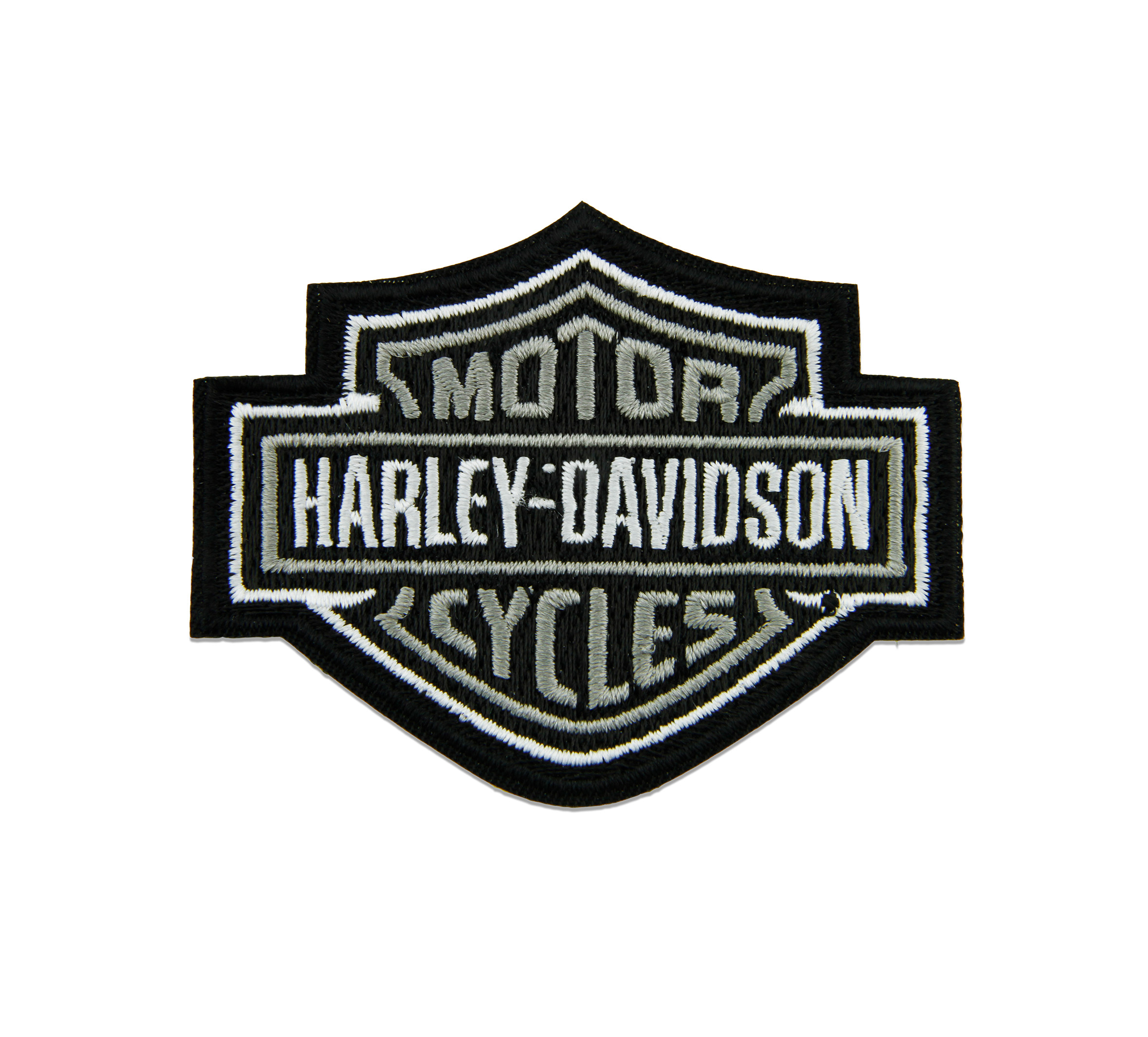 Harley-Davidson Patch 4in. Embroidered Willie G Skull Emblem Sew-On Patch  Orange