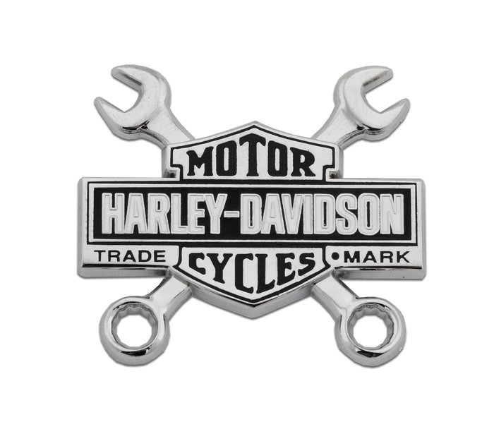 Harley-Davidson Bar & Shield Wrench Pin, Silver