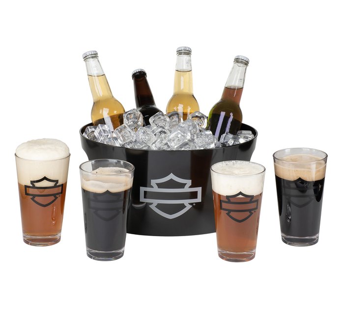 H-D Open Bar &Shield Party Tub Set of 4 1
