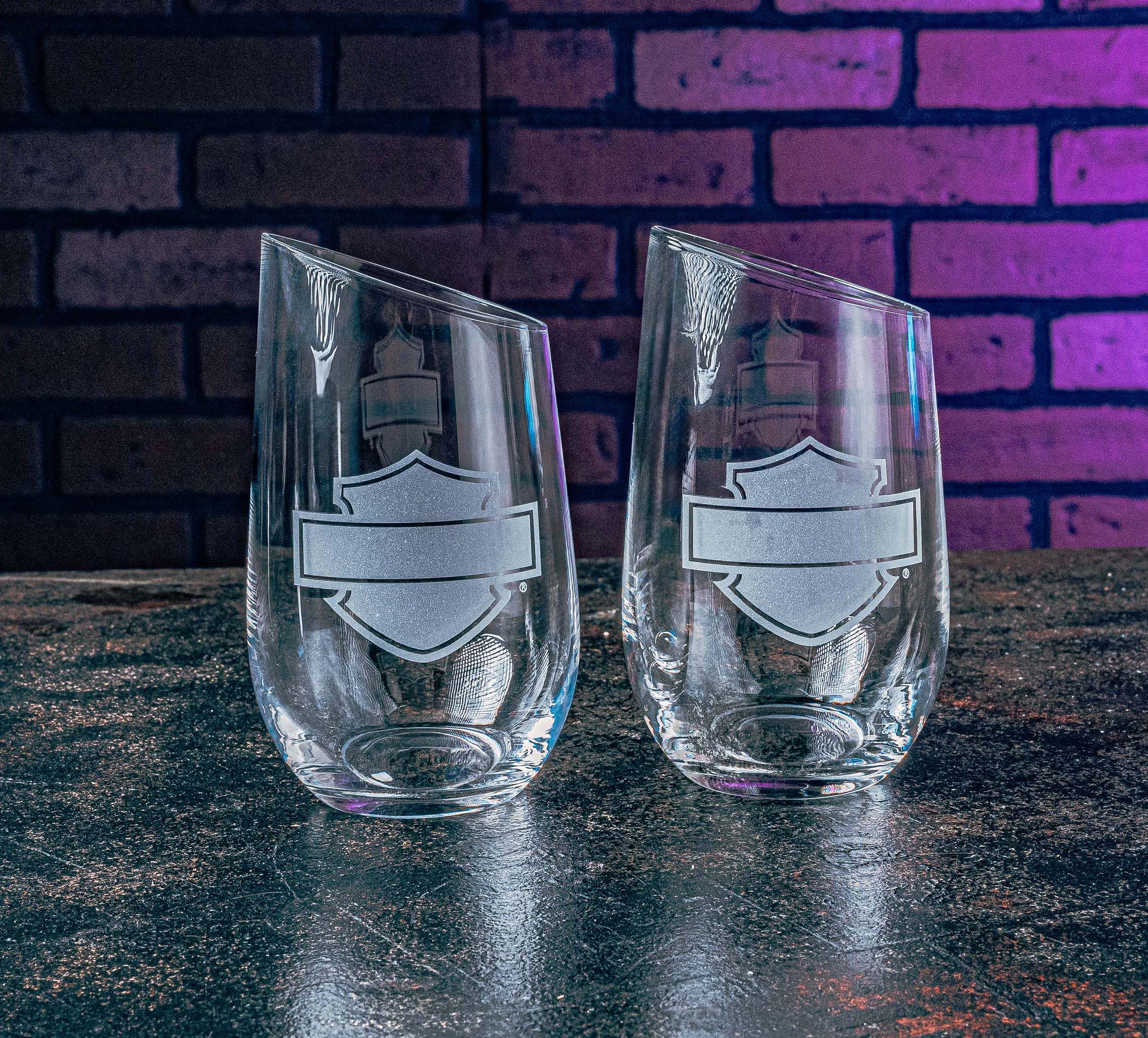 Open B&S Stemless Wine Glass Set of 2