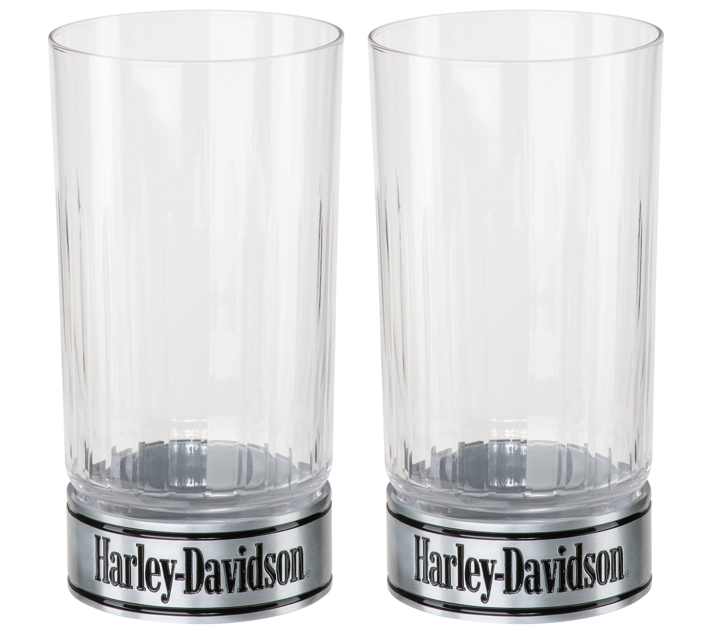 Metal Base Pint Glass Set of 2
