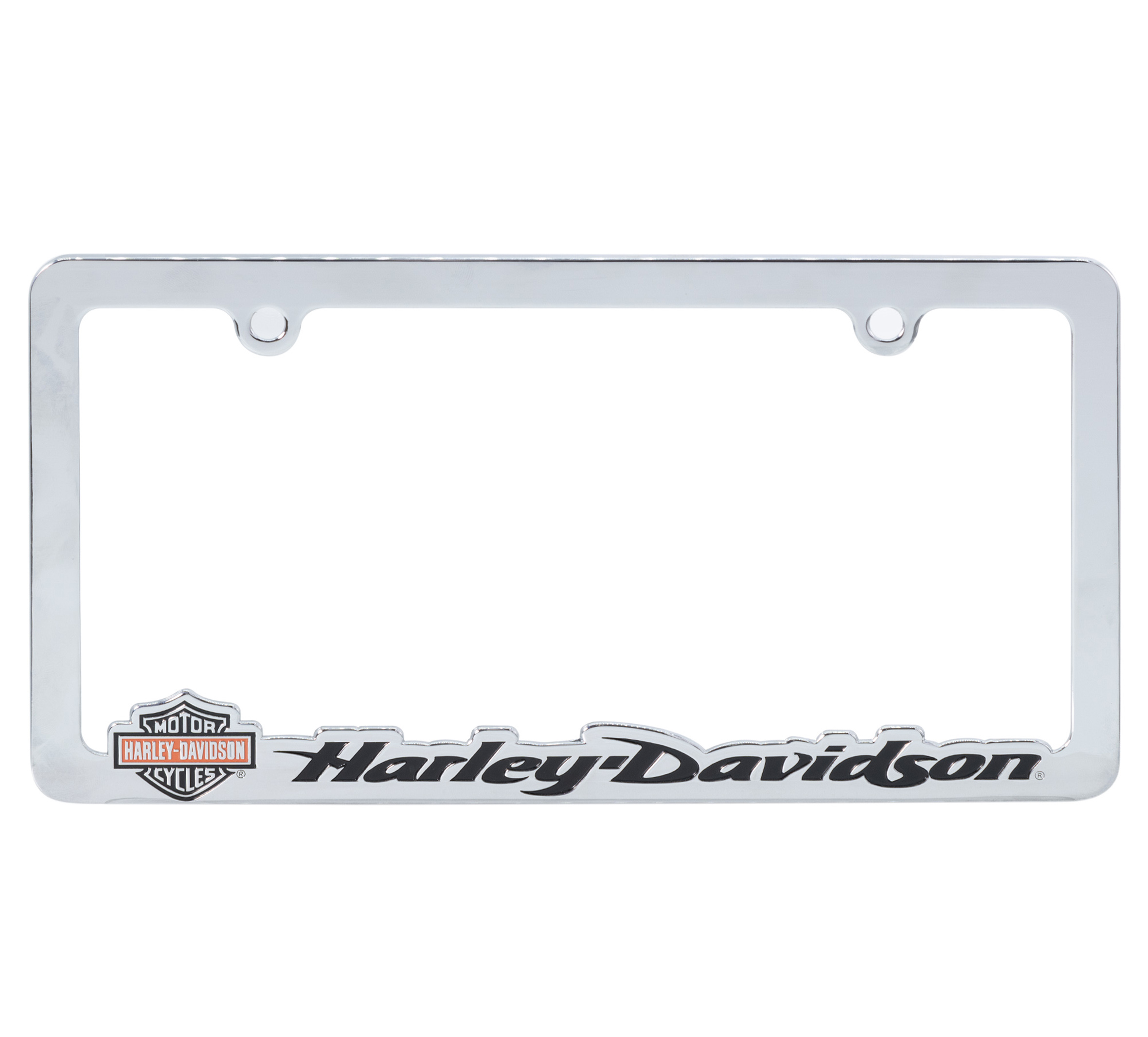 Script Chrome Auto License Frame Harley-Davidson USA