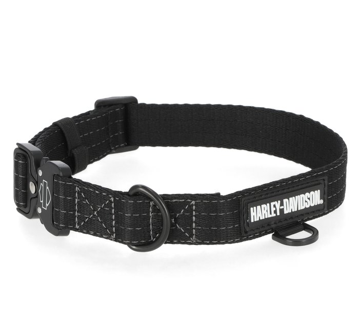 Nylon Dog Collar Black Md/Lg 19"-23" 1