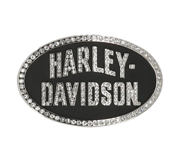 Harley-Davidson Oval Embellished Buckle Nickel 1