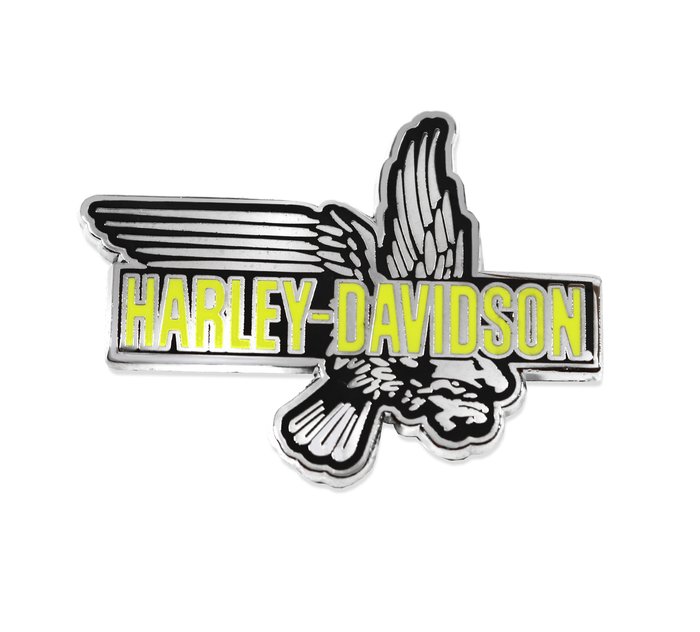 Harley-Davidson Plunge Pin, Green, Nickel and Black