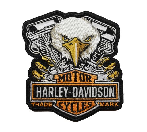 Harley Davidson Patch, Harley Davidson Shield, 4x3 Patch With  Thermohaderible Iron-on Patch Ready to Be Easily Glued or Sewn 