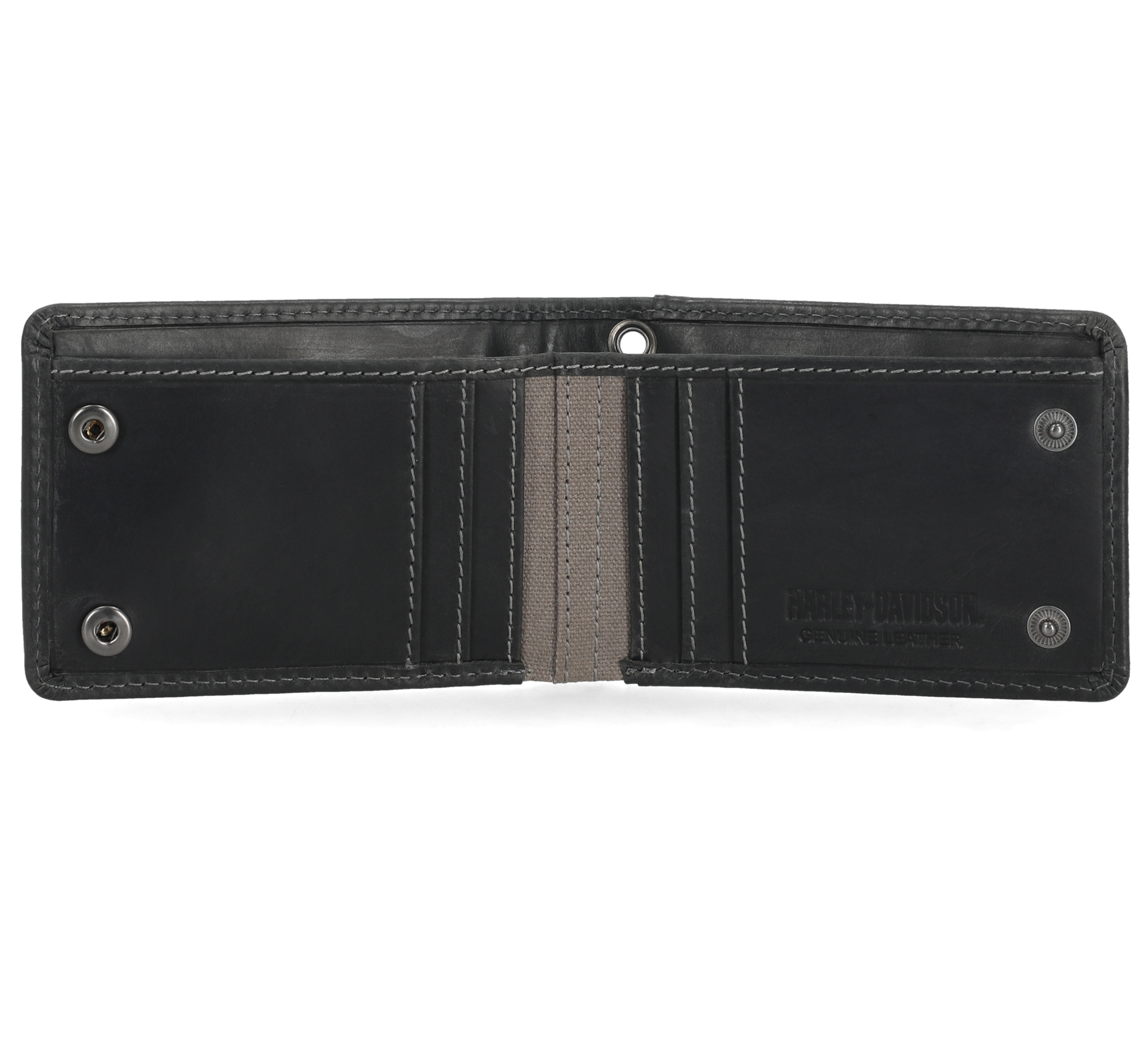 Skull Stitch Front Pocket Wallet