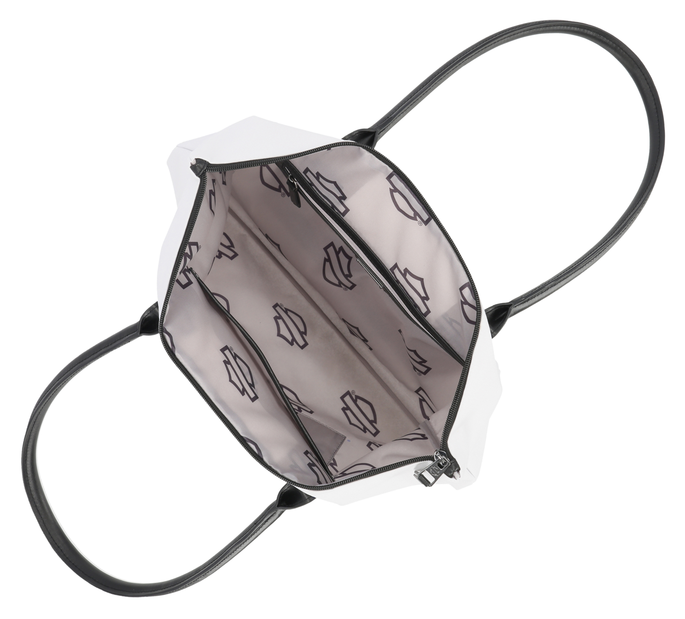 Open Bar & Shield Rhinestone Flat Tote