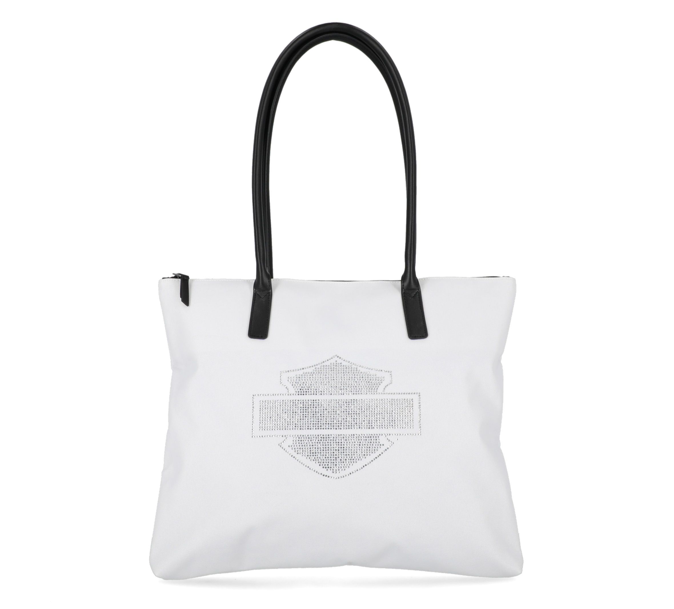 Open Bar & Shield Rhinestone Flat Tote