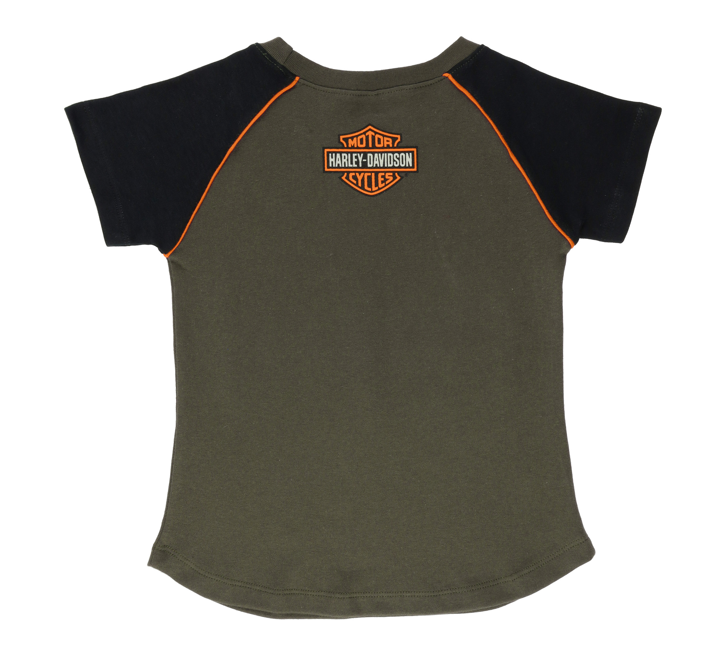 Little Girls Camo Raglan Tee