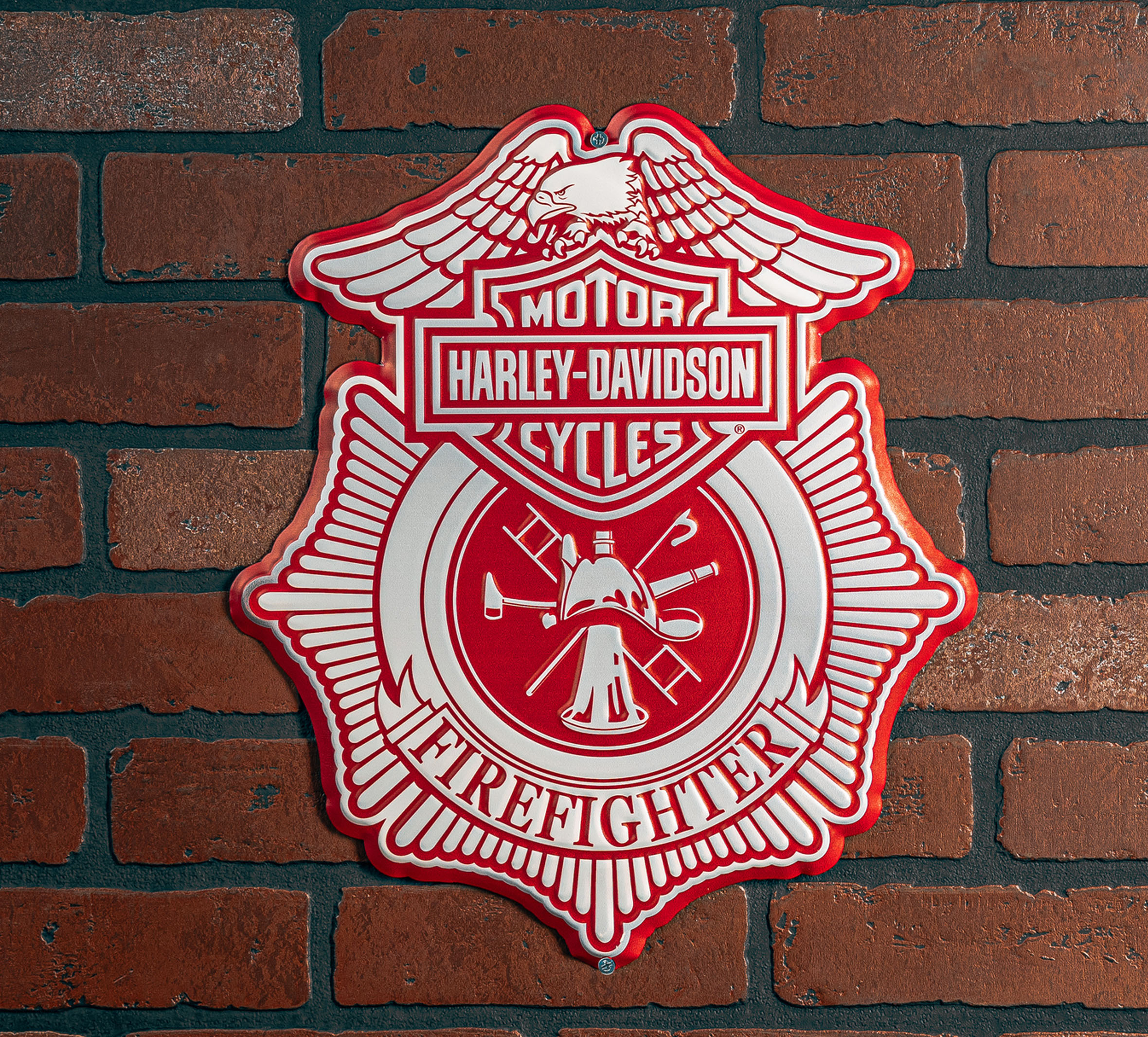 Firefighter Metal Sign | Harley-Davidson USA