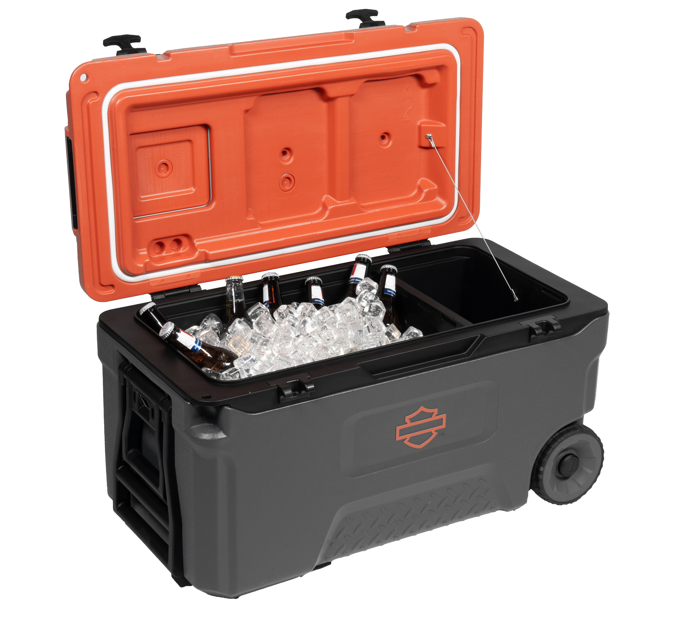 Open Bar & Shield Wheeled Cooler