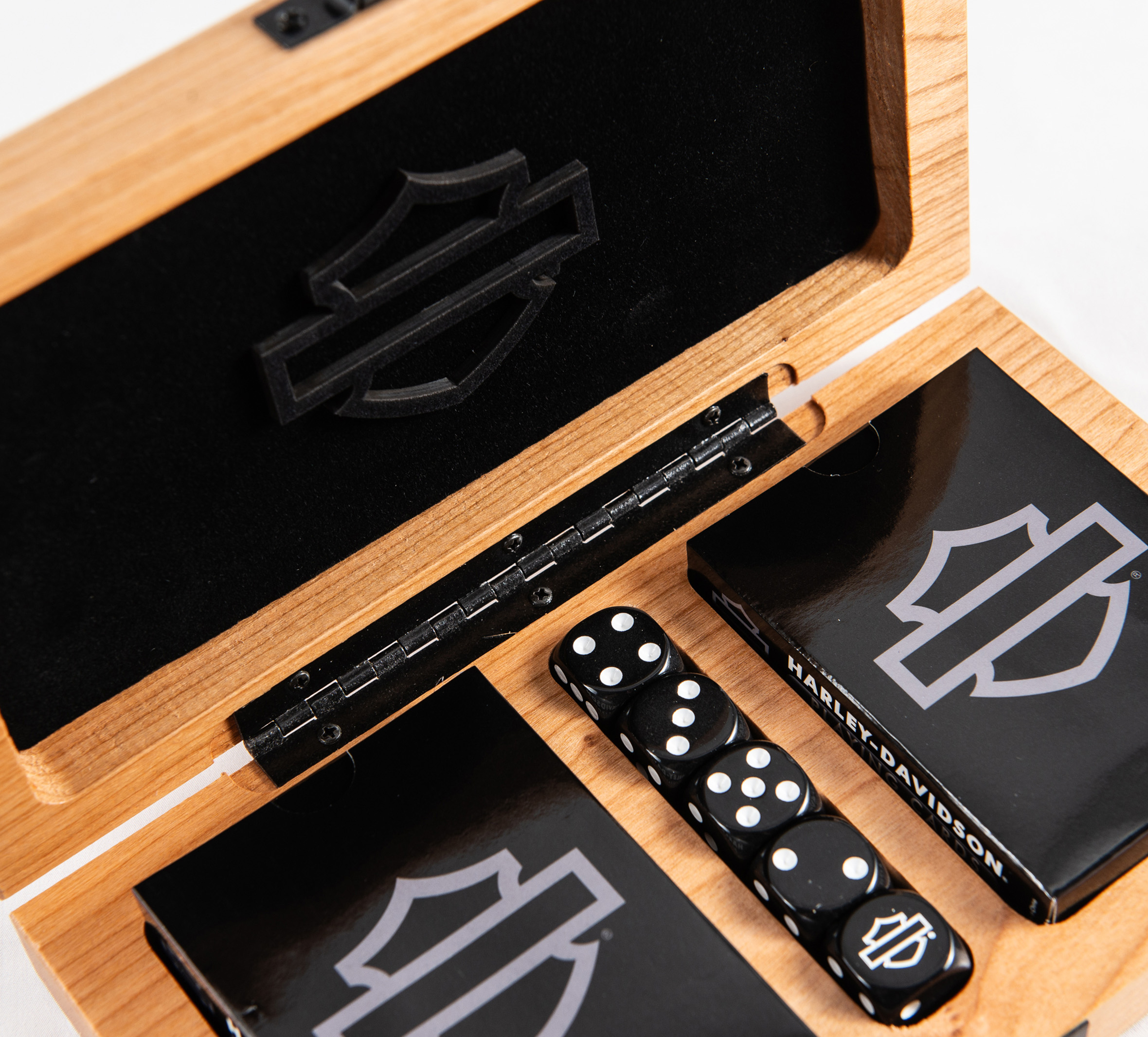 H-D Deluxe 2 in 1 Game Set Double Card Deck / Dice