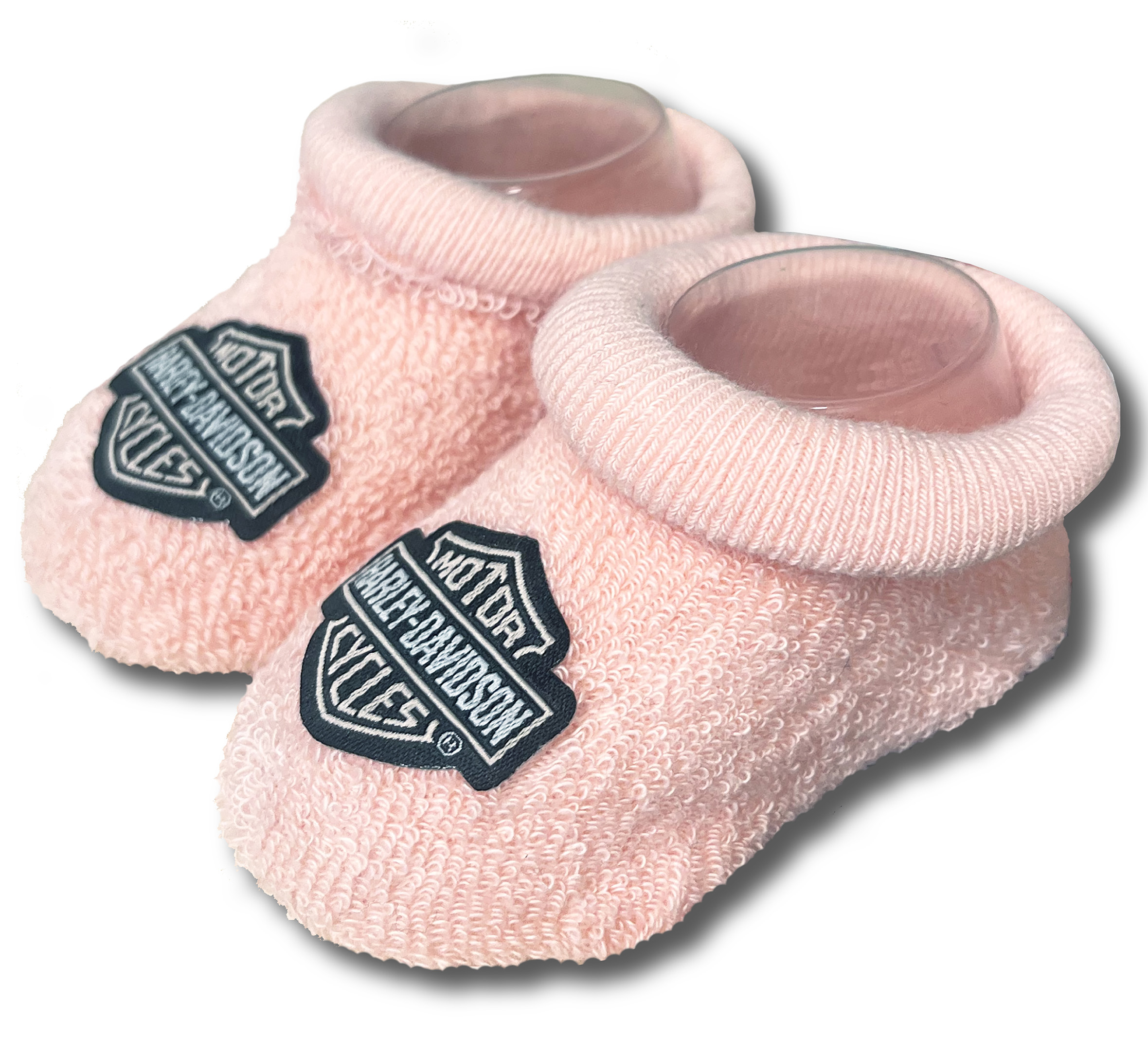 Infant Girls Bootie Socks in Dusty Pink