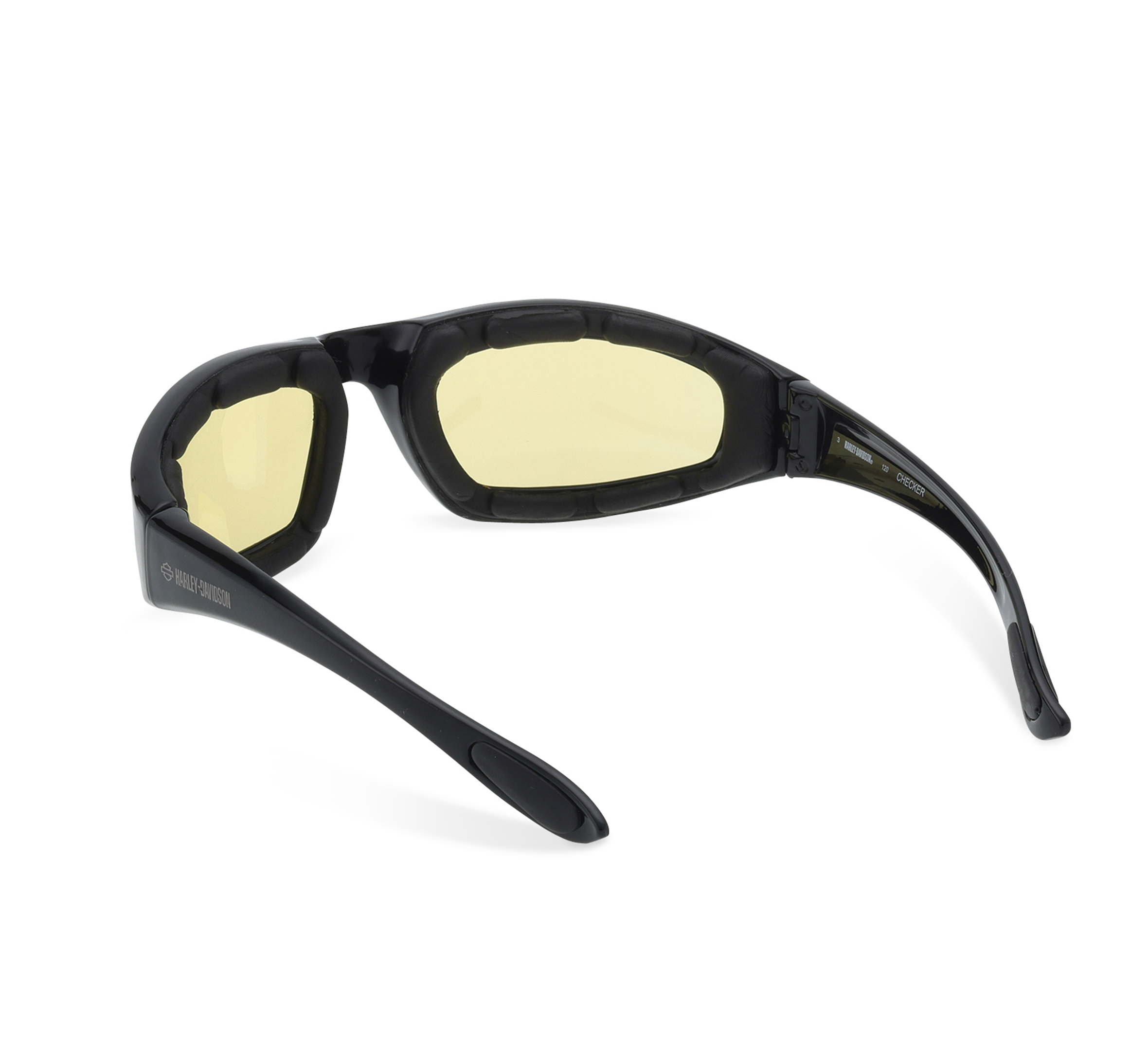 Checker Oval Motorcycle Riding Wrap Sunglasses