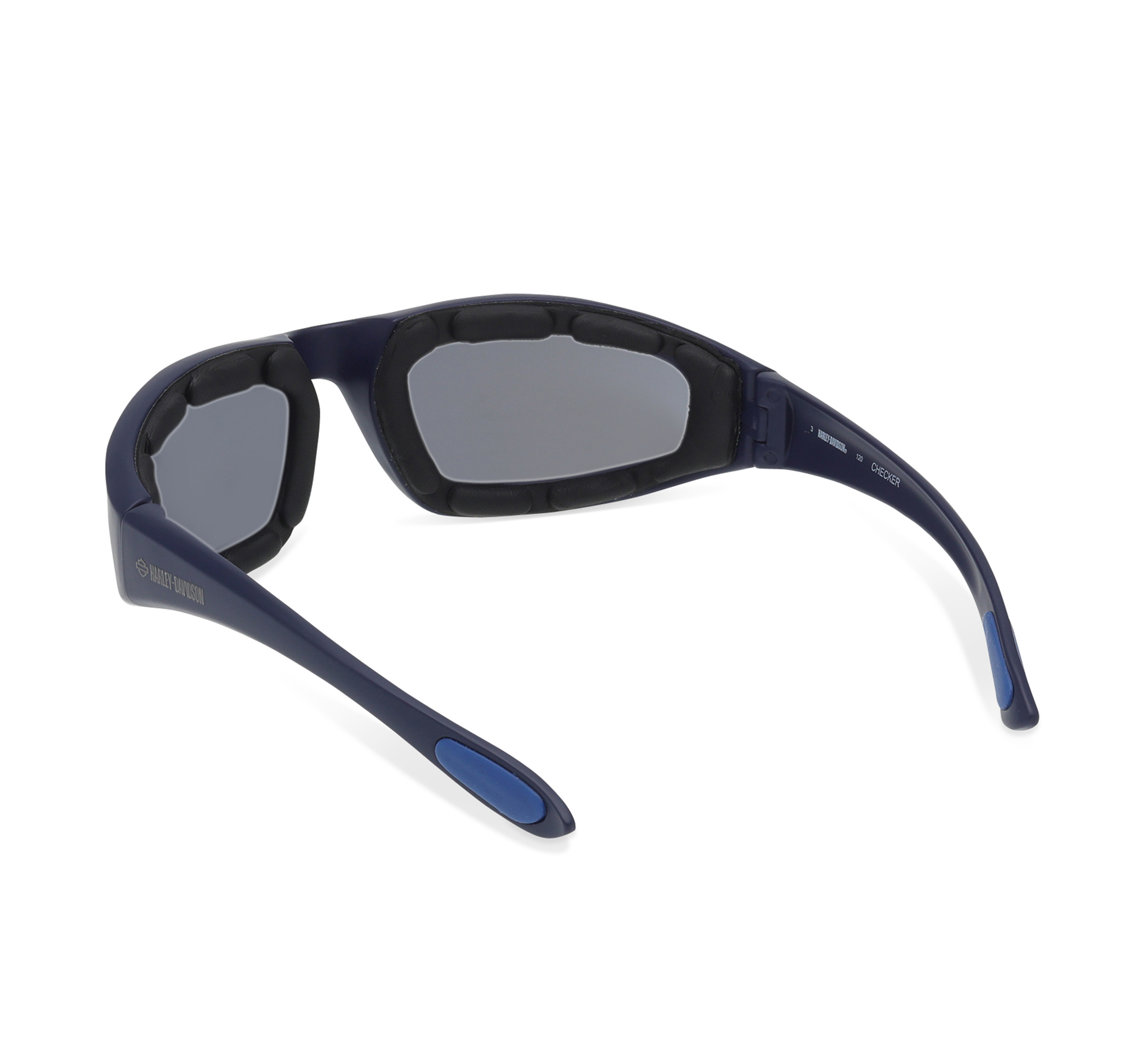 Checker Oval Mototcycle Riding Wrap Sunglasses