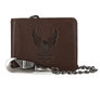 Mens Eagle Billfold Wallet With Chain